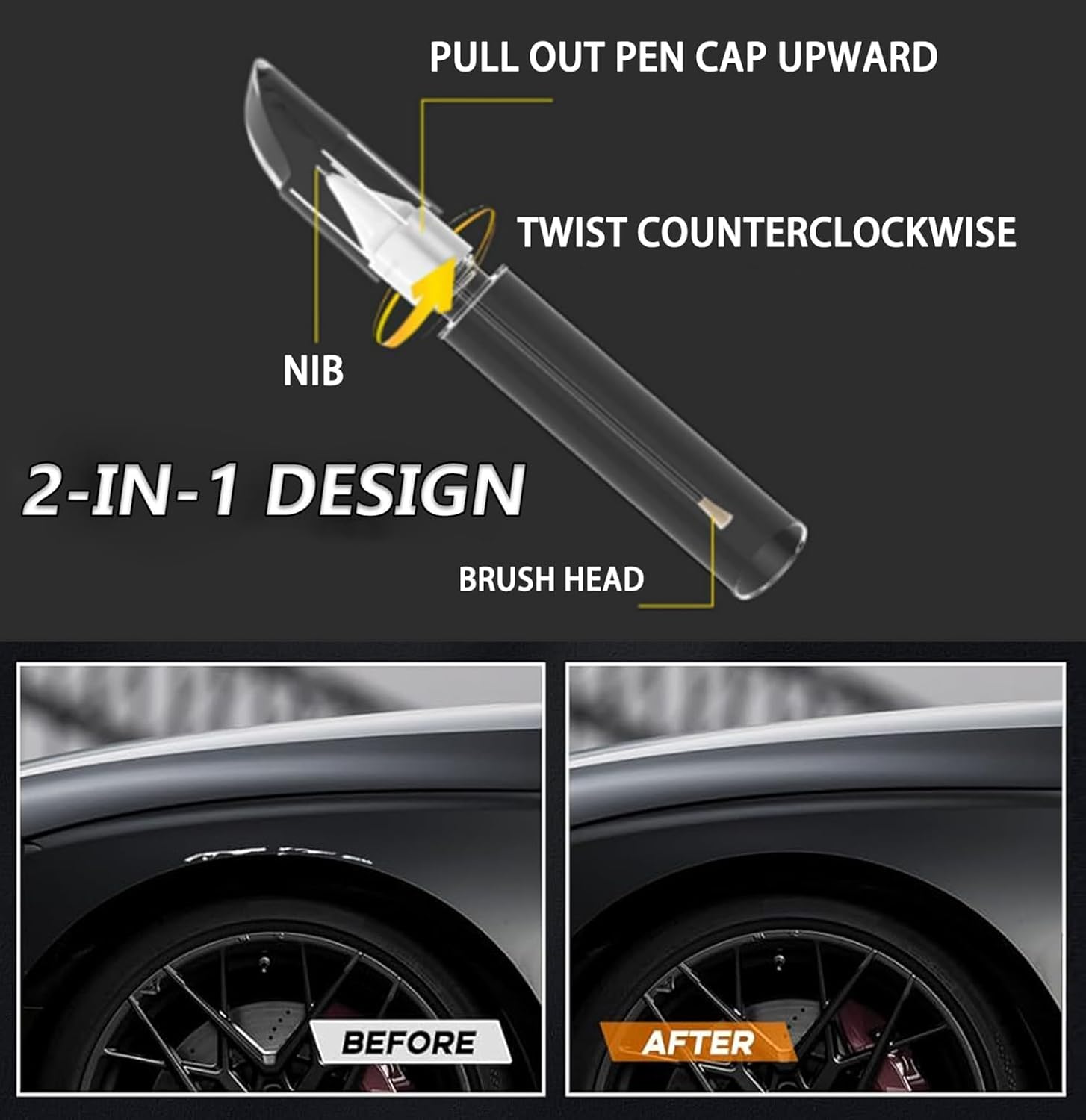 Black Scratch Repair Pen - Jakko Store