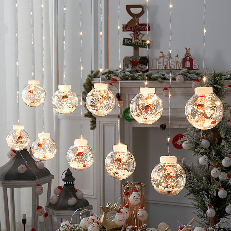Christmas Snowman Curtain Lights - Jakko Store