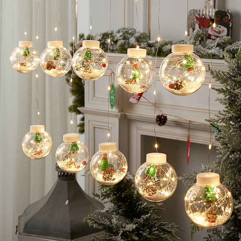 Christmas Snowman Curtain Lights - Jakko Store