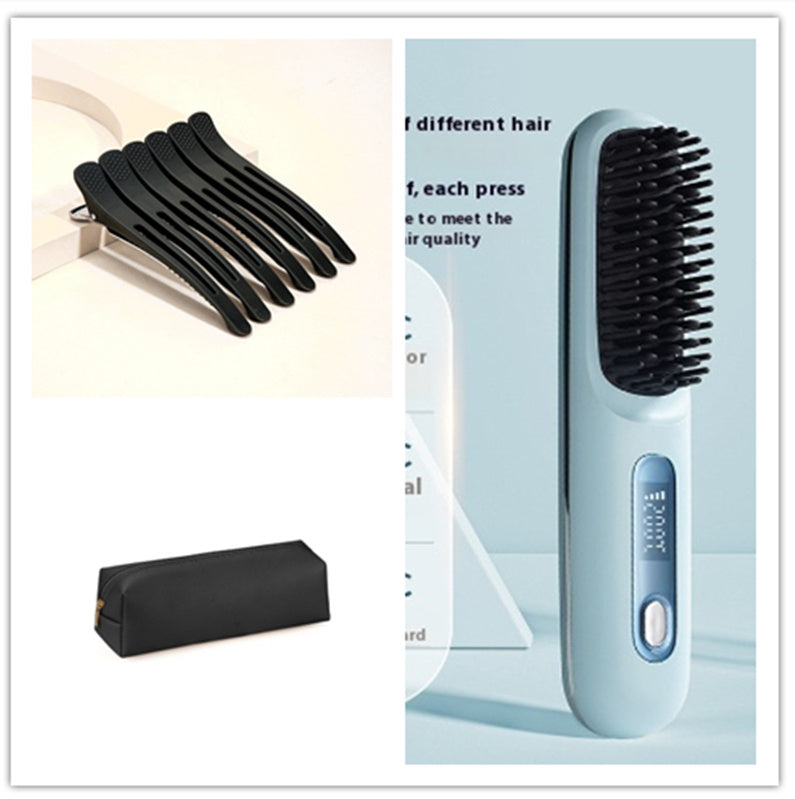 2-in-1 Hair Straightener Brush - Jakko Store