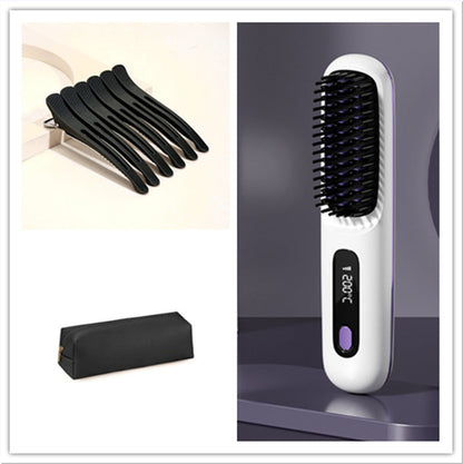 2-in-1 Hair Straightener Brush - Jakko Store