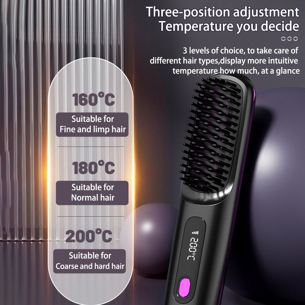 2-in-1 Hair Straightener Brush - Jakko Store